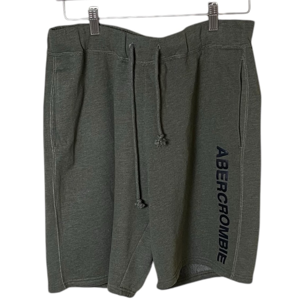 Abercrombie & Fitch Green Fleece Shorts, L